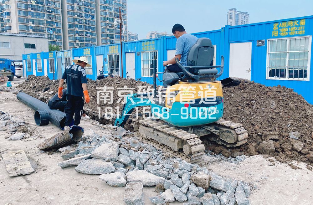 328崇明开挖置换管道