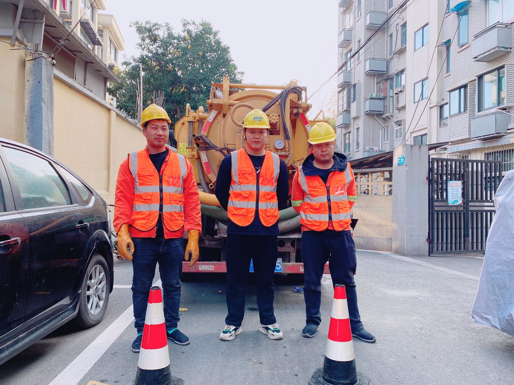 崇明南京某小区管道清淤检测施工